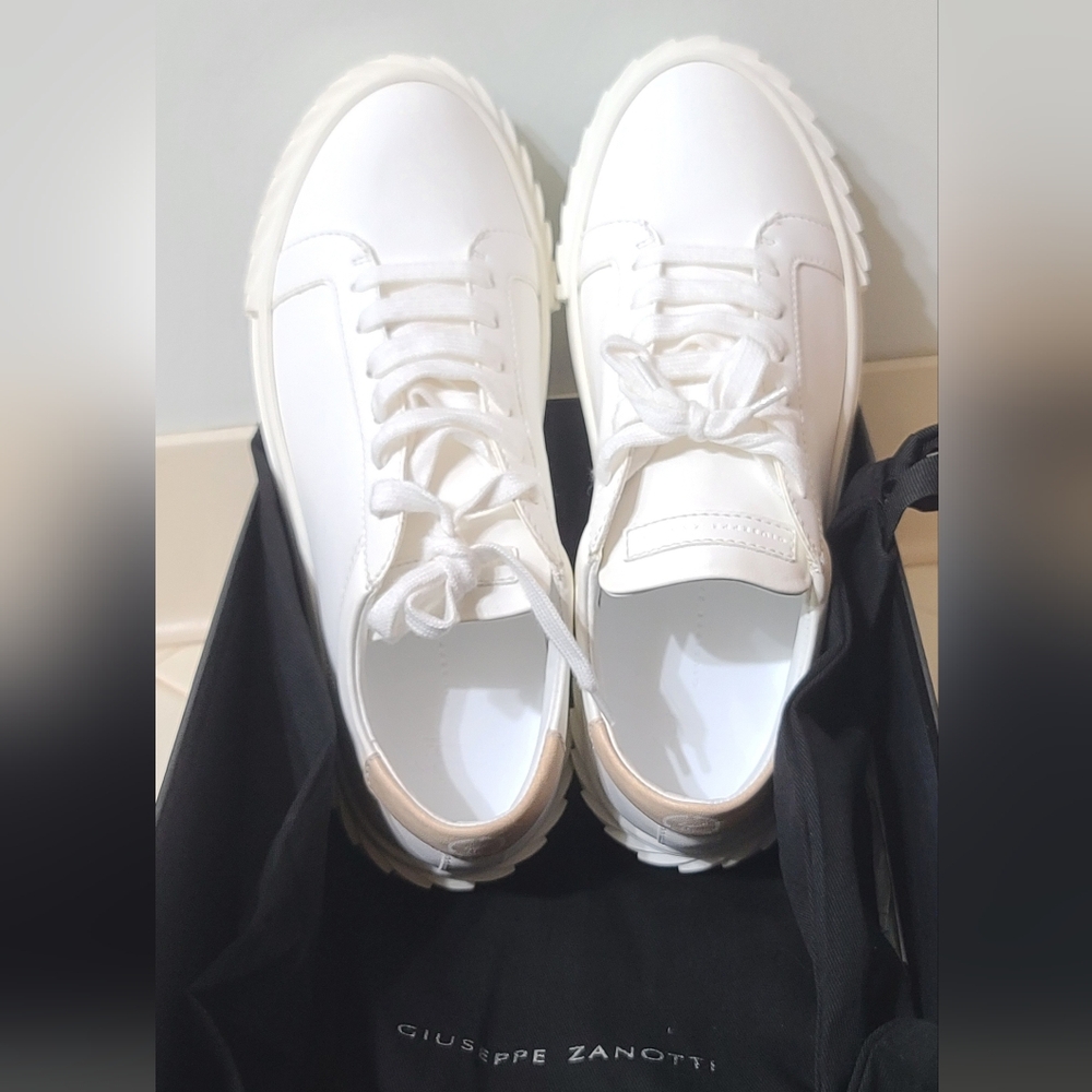 Giuseppe Zanotti Eco Blabber low-top leather sneakers Men's EU Size 41.5/ US 8.5 - Picture 4 of 7